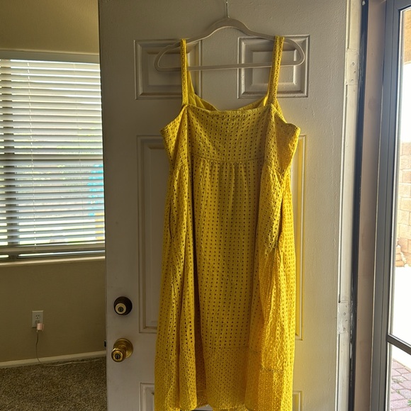 J Crew yellow eyelet sundress - Picture 2 of 7